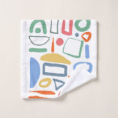 Kind tekent kleurlijnen bad handdoek (Wasdoekje)