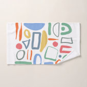 Kind tekent kleurlijnen bad handdoek (Handdoek)