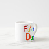 Kind Tekst Toekomst Papa T-shirts en geschenken Espresso Kop (Voorkant rechts)