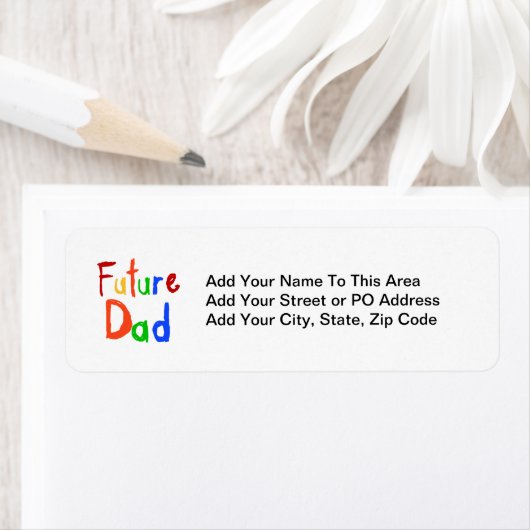 Kind Tekst Toekomst Papa T-shirts en geschenken Etiket (Insitu)