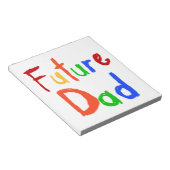 Kind Tekst Toekomst Papa T-shirts en geschenken Notitieblok (Schuin)