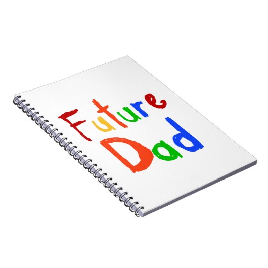 Kind Tekst Toekomst Papa T-shirts en geschenken Notitieboek (Rechterzijde)