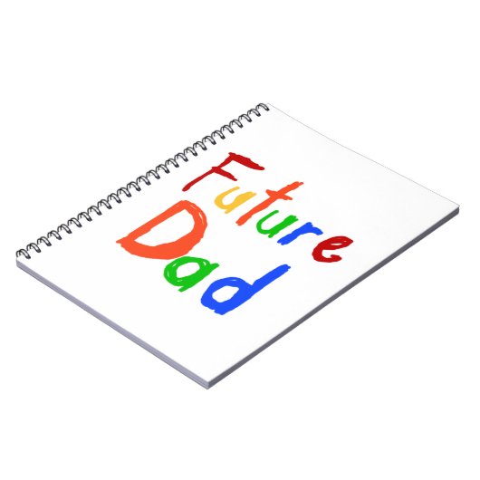 Kind Tekst Toekomst Papa T-shirts en geschenken Notitieboek (Linkerzijde)