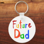 Kind Tekst Toekomst Papa T-shirts en geschenken Sleutelhanger (Voorkant)