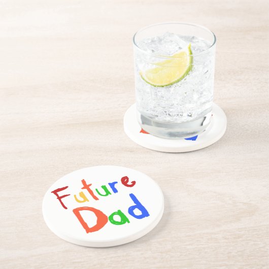 Kind Tekst Toekomst Papa T-shirts en geschenken Zandsteen Onderzetter (Zijkant)