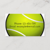 Kind Tennis Coach Sport Instructeur Professional Visitekaartje (Achterkant)