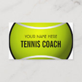 Kind Tennis Coach Sport Instructeur Professional Visitekaartje (Voorkant)