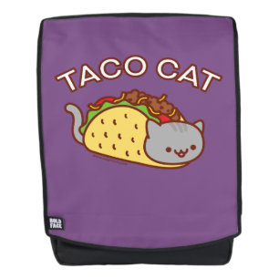 Kind Terug naar school rugzak - "TACO CAT" Rugtassen