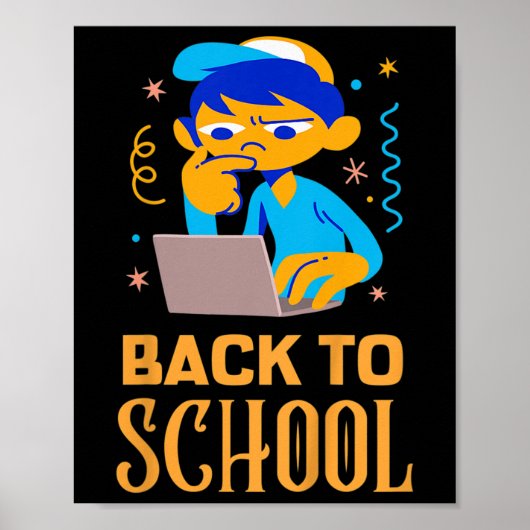 Kind terug naar schoolkleding terug naar schoolkle poster (Voorkant)