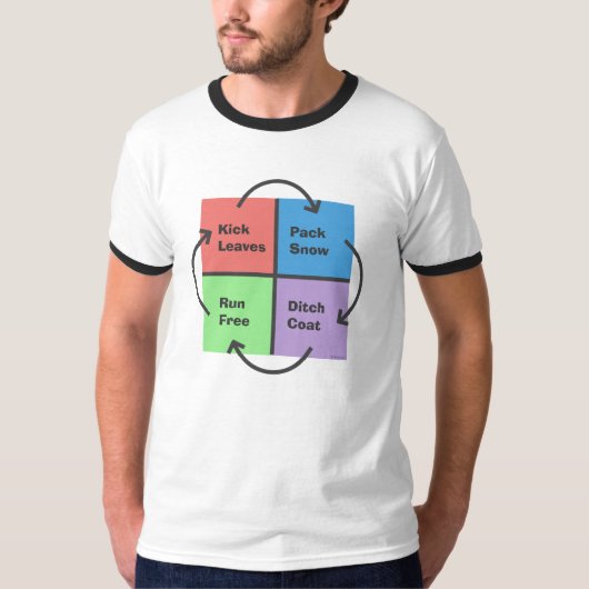 Kind Times - Een politiek kompas T-shirt (Voorkant)