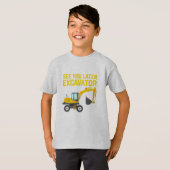 Kind Toddler Excavator Construction Shirt (Voorkant volledig)