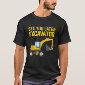 Kind Toddler Excavator Construction Shirt (Voorkant)