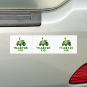 Kind tractor, groen bumpersticker (Op auto)