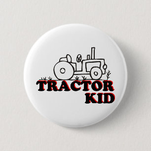 Kind trekker ronde button 5,7 cm