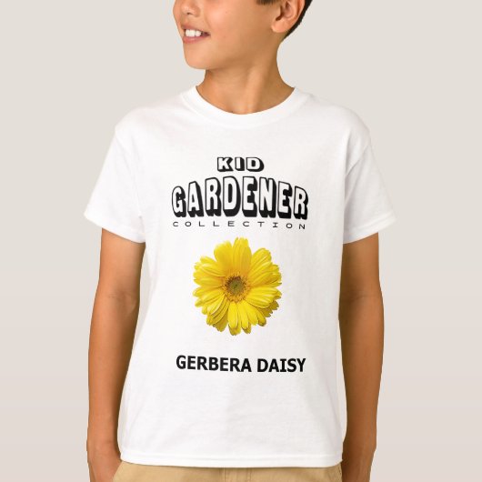 Kind Tuinman Collectie Kind T-shirt Gerber Daisy (Voorkant)