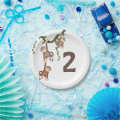 Kind tweede verjaardag van kalkoenen - Bord (Feest)