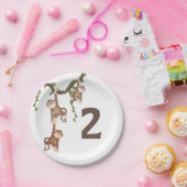 Kind tweede verjaardag van kalkoenen - Bord (Feest)