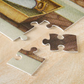  kind uit de jaren 1910 met brief aan de kerstman legpuzzel (Zijkant)