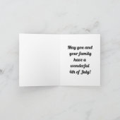  kind Uncle Sam 4th van juli vakantie Kaart (Binnen)