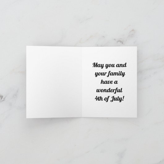  kind Uncle Sam 4th van juli vakantie Kaart (Binnen)