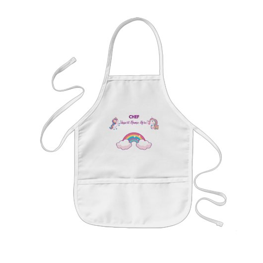  Kind Unicorn Apron Kinder Schort (Voorkant)