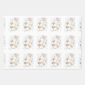 Kind Valentijn Konijntje Hartballonnen Inpakpapier Vel (Voorkant 3)