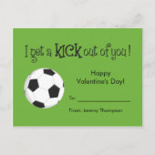 Kind Valentijnsdag Card - Soccer Love Feestdagenkaart (Voorkant)