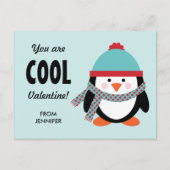 Kind Valentijnsdag Kaart - Cool Penguin (Voorkant)