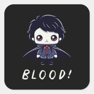 Kind Vampire Vierkante Sticker