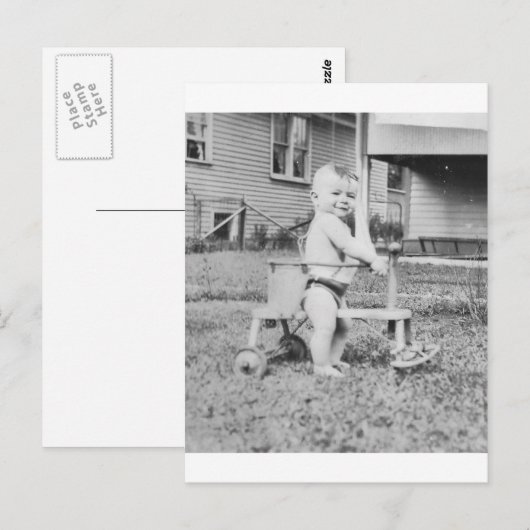 Kind van 1950 in Walker Briefkaart (Voorkant / Achterkant)