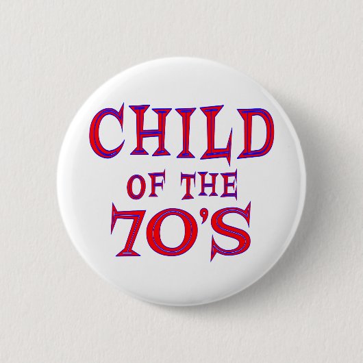 Kind van 70 jaar ronde button 5,7 cm (Voorkant)