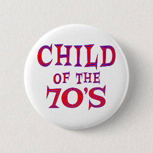 Kind van 70 jaar ronde button 5,7 cm