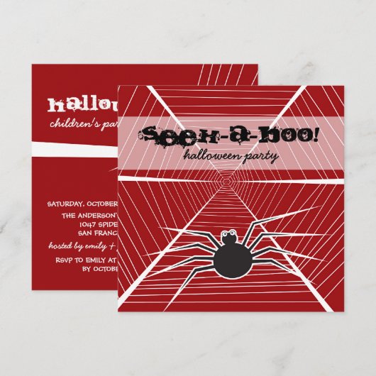 Kind van Black Spider op zoek naar A-Boo Black Kaart (Voorkant / Achterkant)