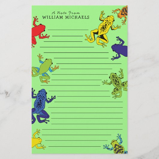 Kind van boomkikkers briefpapier (Voorkant)