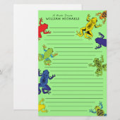 Kind van boomkikkers briefpapier (Voorkant / Achterkant)