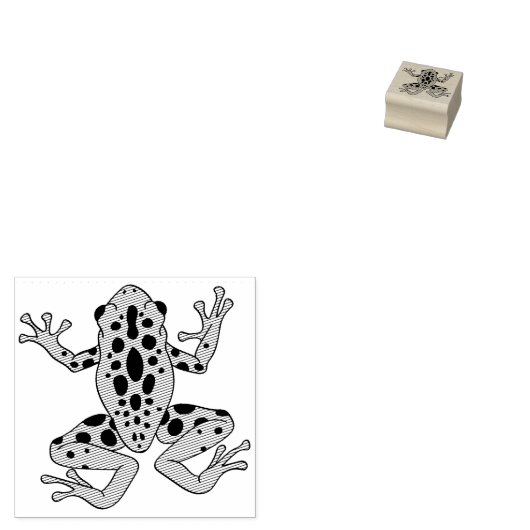 Kind van boomkikkers rubberstempel (Gestempeld)