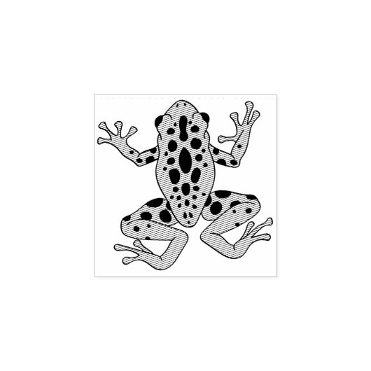 Kind van boomkikkers rubberstempel (Afrduk)