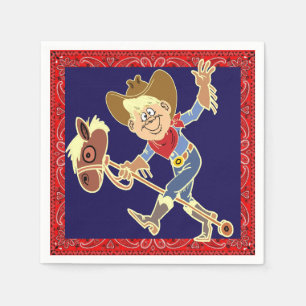 Kind van cowboy van de Westerne partij op de paard Servet