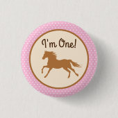 Kind van Cowgirl Ronde Button 3,2 Cm (Voorkant)
