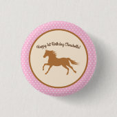 Kind van Cowgirl Ronde Button 3,2 Cm (Voorkant)