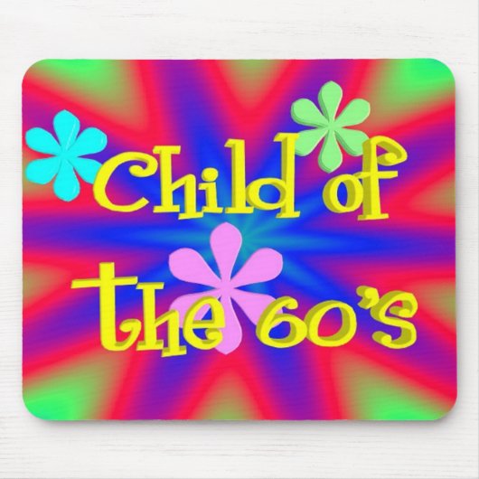 Kind van de 60s Mousepad Muismat (Voorkant)