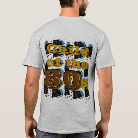 Kind van de 80 - t-shirt (Achterkant)