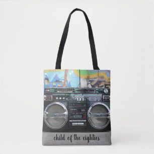 Kind van de 80s Boomdoos van de Achttachtig Tote Bag