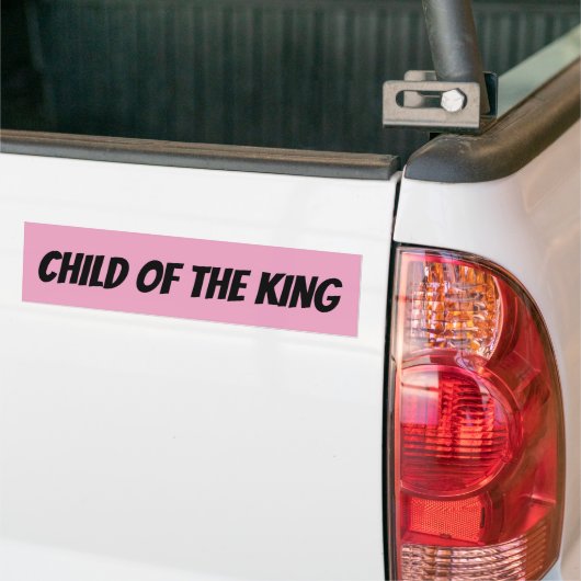 KIND VAN DE CHRISTELIJKE BUMPERSTICKERS VAN KONING (Op Truck)