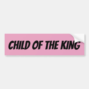 KIND VAN DE CHRISTELIJKE BUMPERSTICKERS VAN KONING