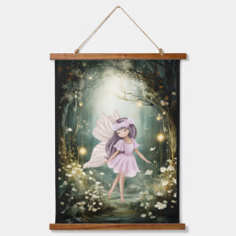 Kind van de Enchanted Forest Fairy Hangend Wandkleed