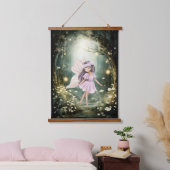 Kind van de Enchanted Forest Fairy Hangend Wandkleed (Slaapkamer)