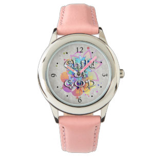 Kind van de Gods Rainbow-Waterverf Horloge