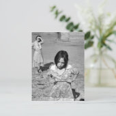 Kind van de Grote Depressie Briefkaart (Staand voorkant)