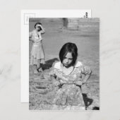 Kind van de Grote Depressie Briefkaart (Voorkant / Achterkant)